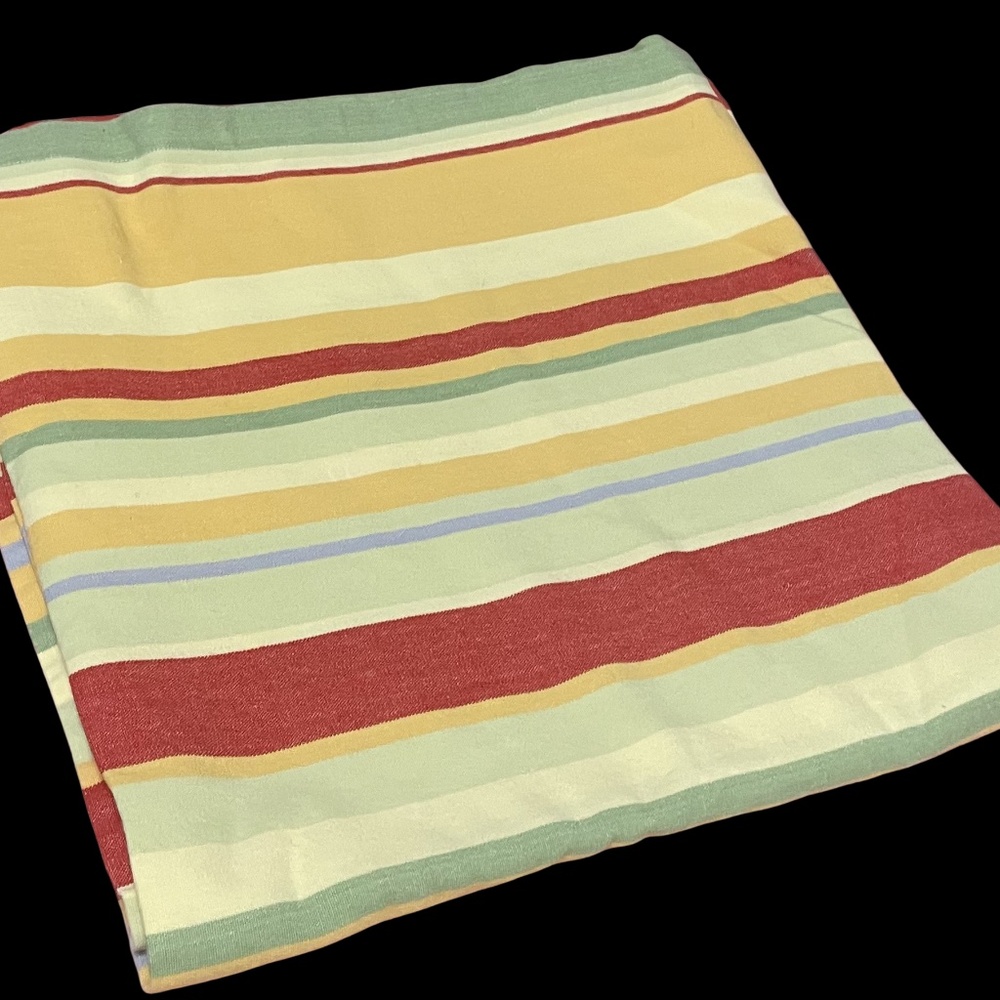 XOCHI Brand IOLANA Heavy TableCloth yellow red stripes